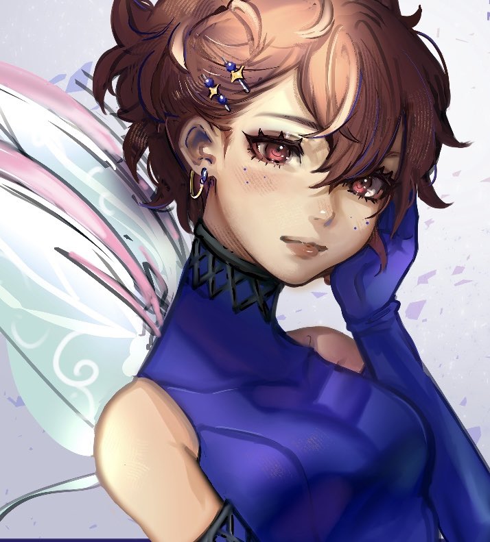 shiomi kotone and pixie (persona and 3 more) drawn by takanoezz
