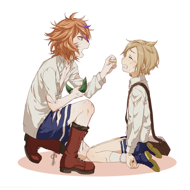 gotou toushirou and houchou toushirou (touken ranbu) drawn by oisih
