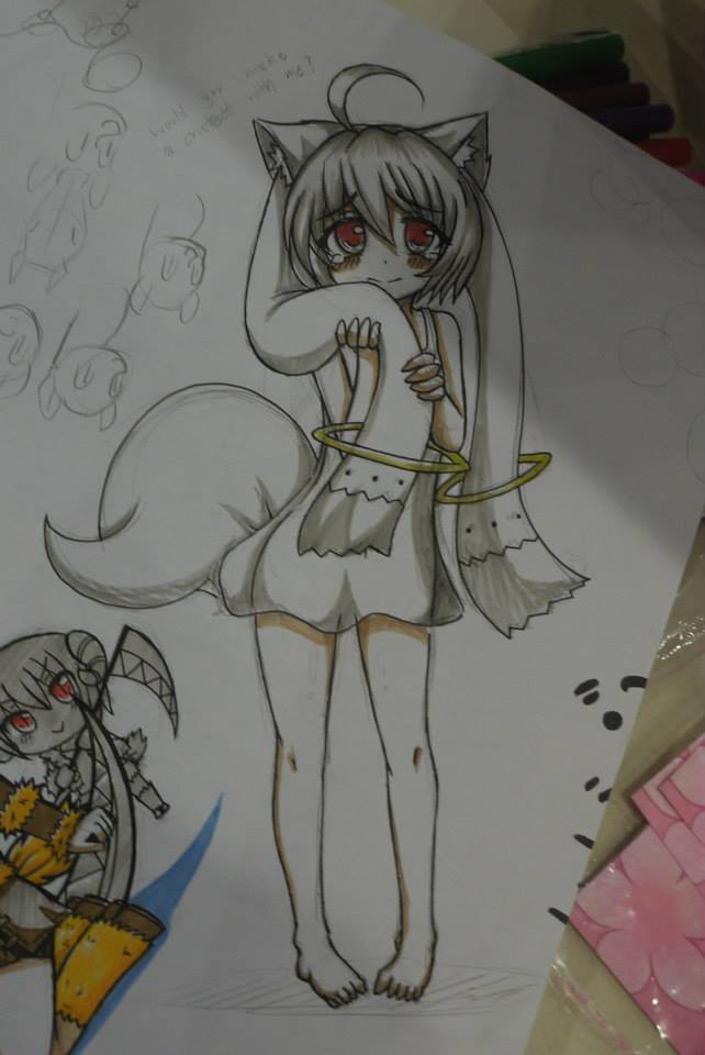 kyubey (mahou shoujo madoka magica) drawn by collateral_damage_studios and greenteaneko
