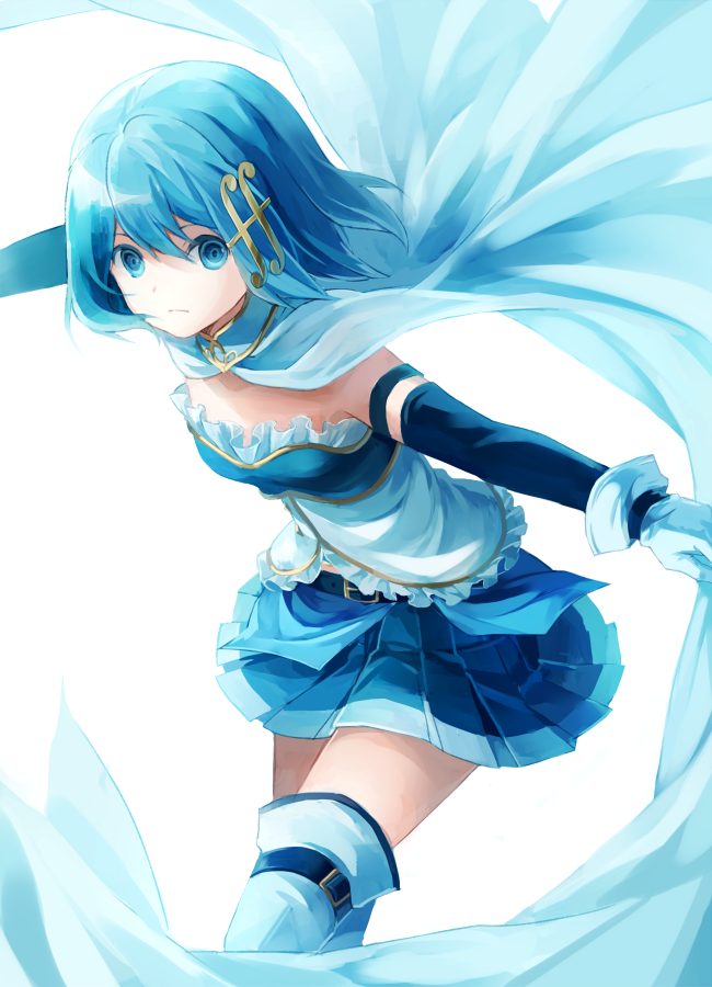 miki sayaka (mahou shoujo madoka magica and 1 more) drawn by choke_(amamarin)
