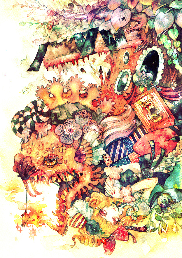 pixiv fantasia and 1 more drawn by houmuari