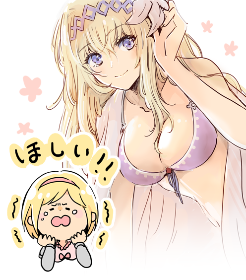 djeeta and jeanne d'arc (granblue fantasy) drawn by gb_hm
