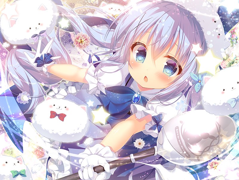 kafuu chino and tippy (gochuumon wa usagi desu ka?) drawn by mitsumomo_mamu