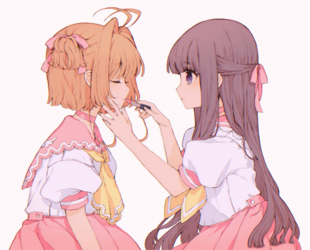 Kinomoto Sakura And Daidouji Tomoyo Cardcaptor Sakura Drawn By