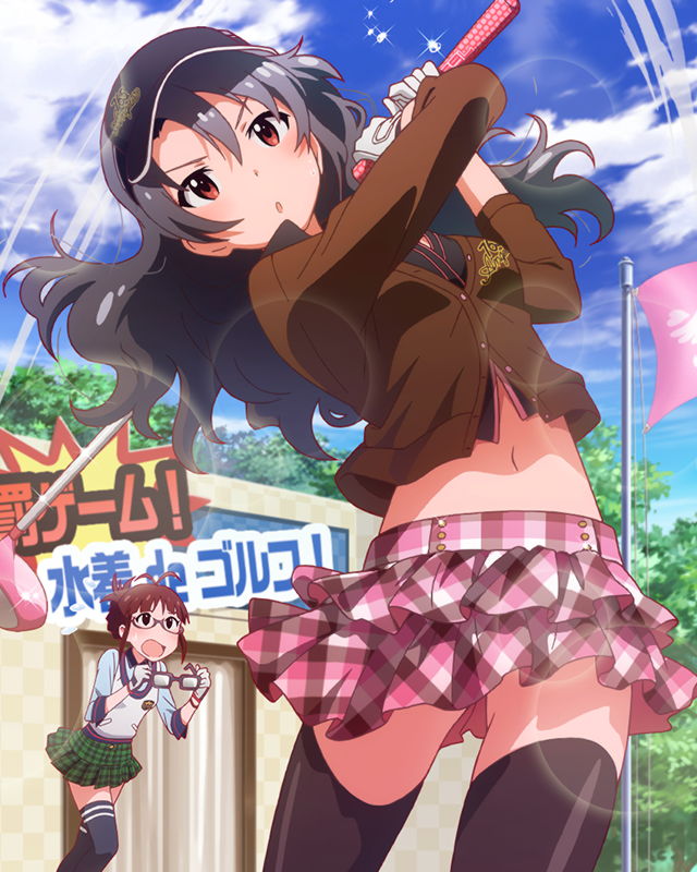 akizuki ritsuko and takayama sayoko (idolmaster and 1 more)