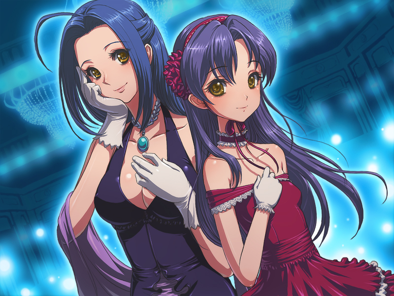 kisaragi chihaya and miura azusa (idolmaster) drawn by matsudo_aya