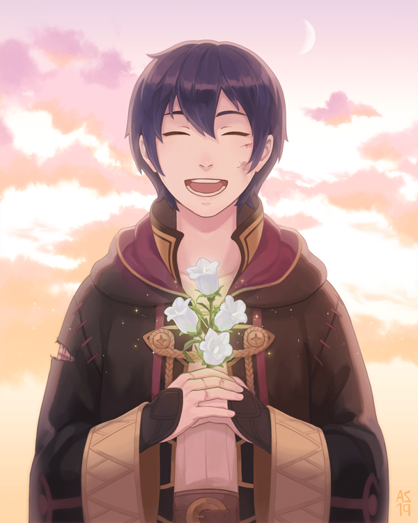 male morgan (fire emblem and 1 more) drawn by driftwoodwolf