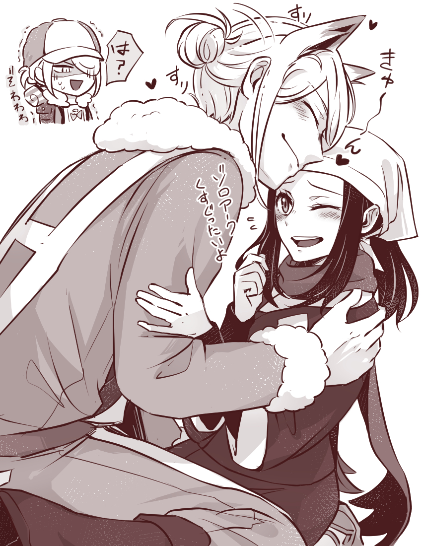 akari, volo, and zoroark (pokemon and 1 more) drawn by rigu_(aiide)