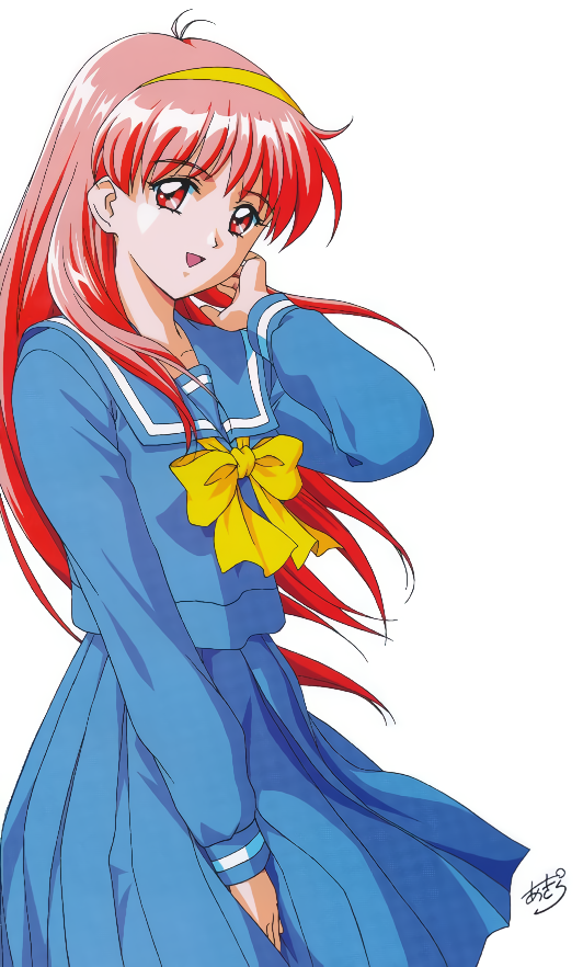 fujisaki shiori (tokimeki memorial and 1 more) drawn by kokura_masashi