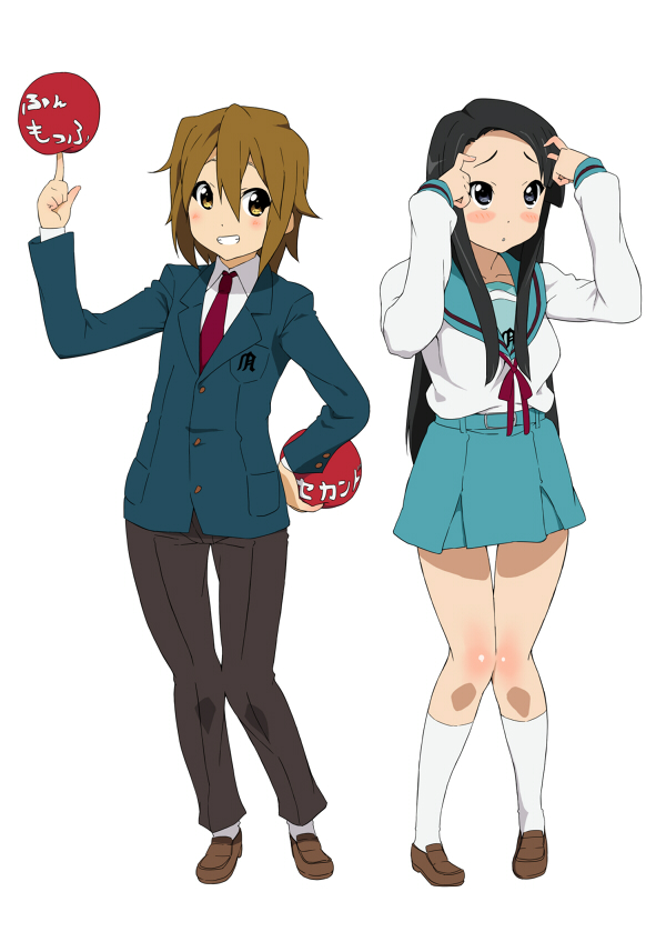 akiyama mio, tainaka ritsu, koizumi itsuki, and tsuruya (k-on! and 1 more) drawn by uguisu_(happy_turn)