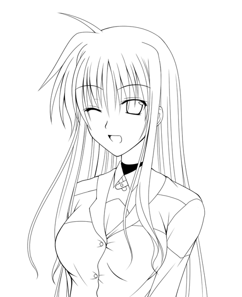 fate testarossa (lyrical nanoha and 1 more) drawn by kirisaki_byakko