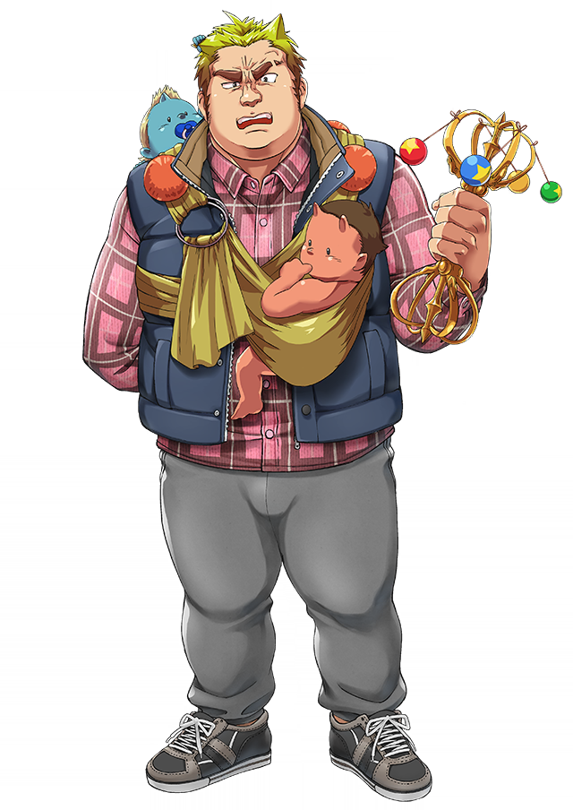 tohno motosumi, gouki, and zenki (tokyo afterschool summoners) drawn by amamiya_(ammami8)