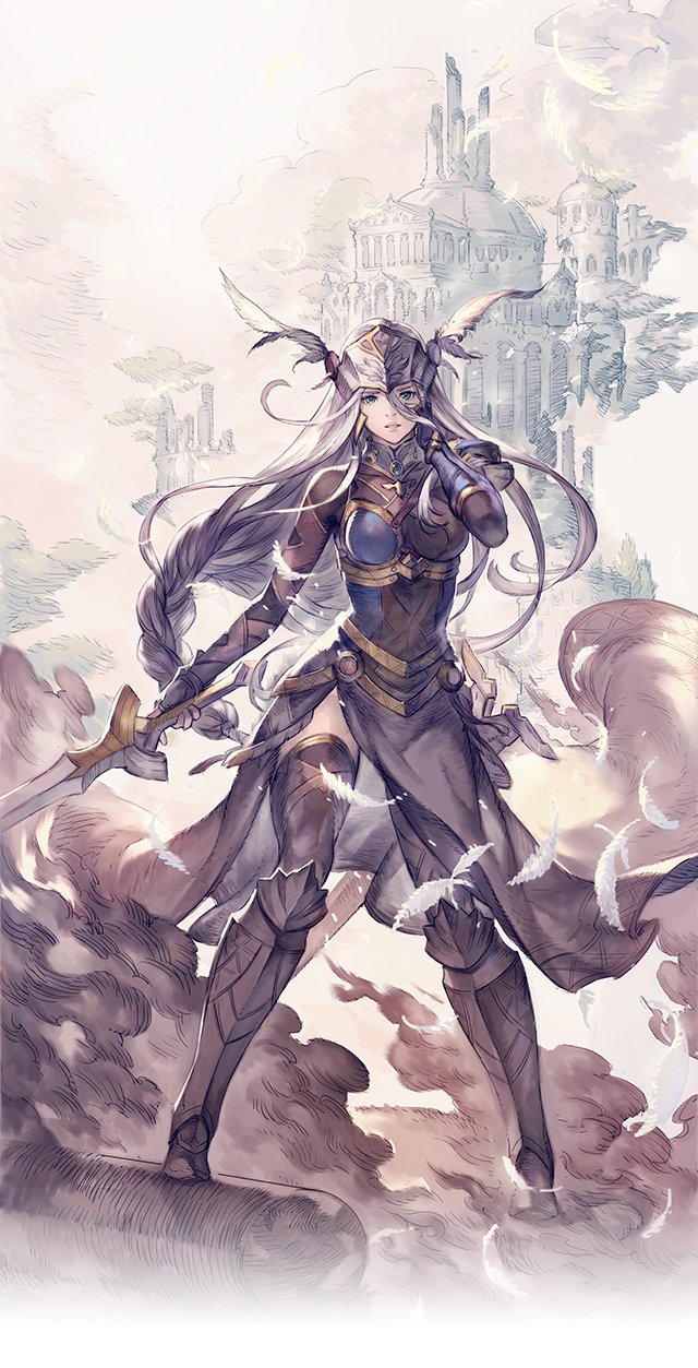 lenneth valkyrie (valkyrie profile and 1 more) drawn by minaba_hideo