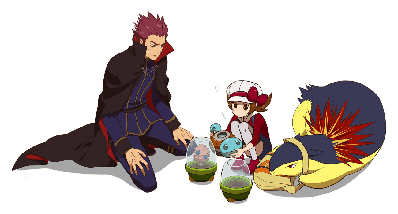 Lyra Squirtle Lance And Typhlosion Pokemon And 2 More Drawn By Yohi Danbooru