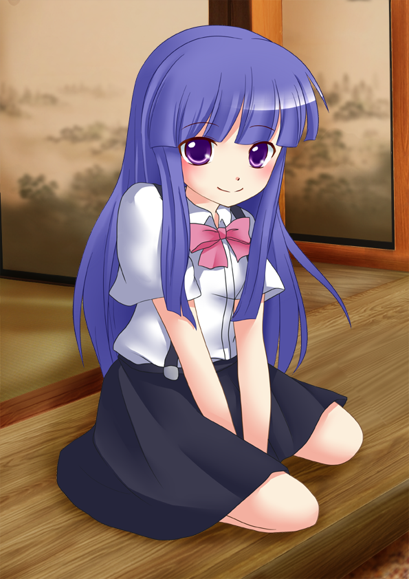 furude rika (higurashi no naku koro ni) drawn by teemi