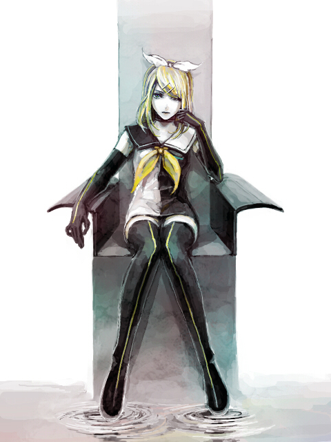kagamine rin (vocaloid and 1 more) drawn by joka_(night_gate)