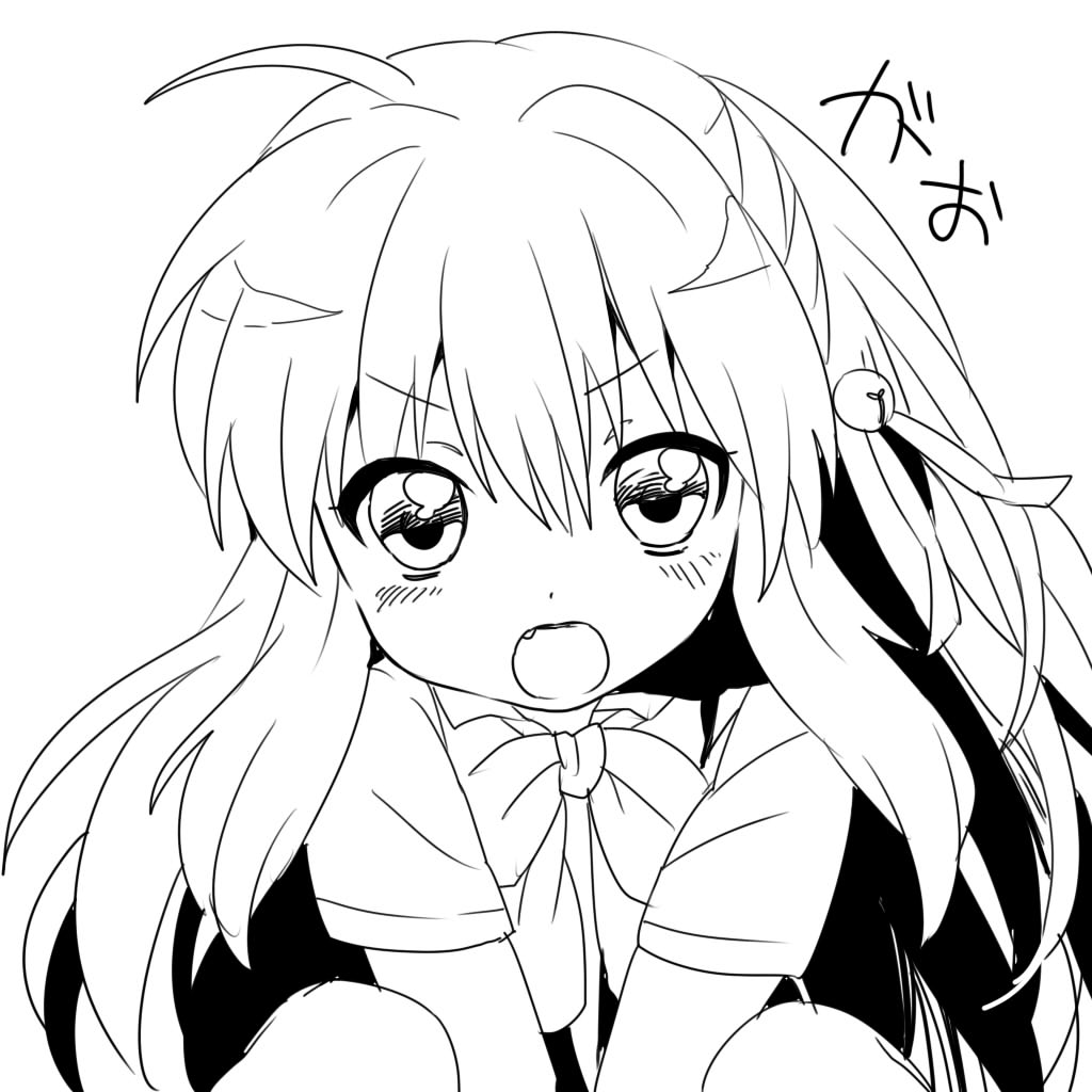 little busters rin drawing