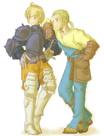 ramza beoulve and mustadio bunansa (final fantasy and 1 more) drawn by mikage_tsukiya