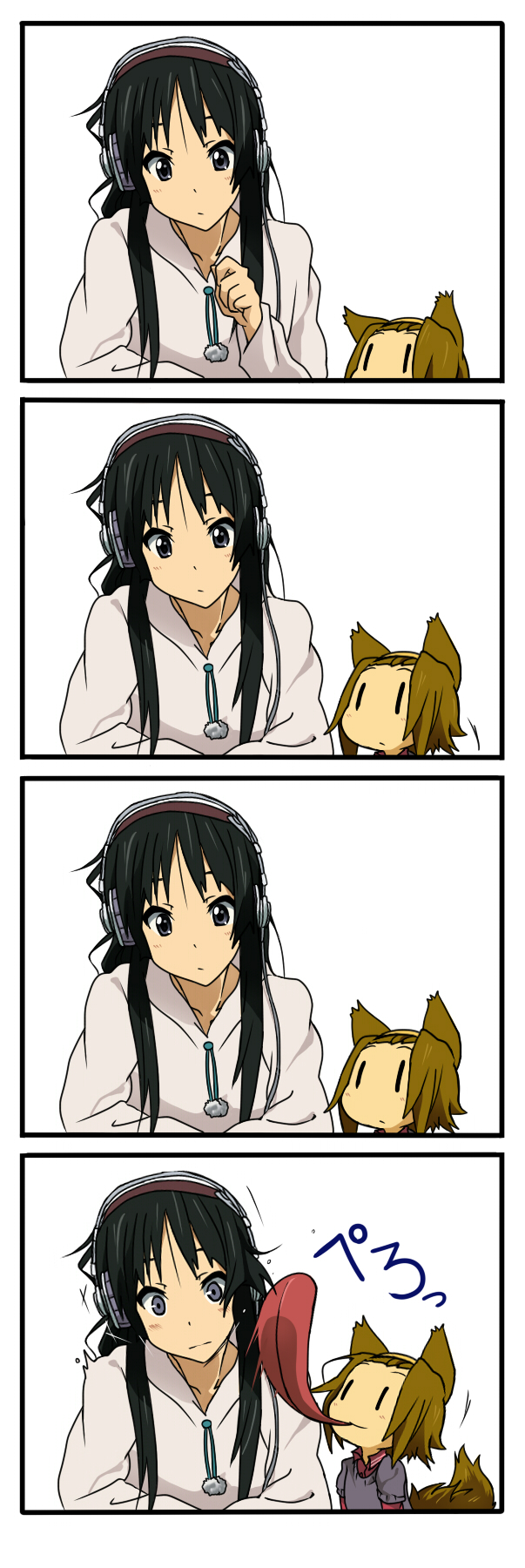 akiyama mio and tainaka ritsu (k-on!) drawn by suan_ringo