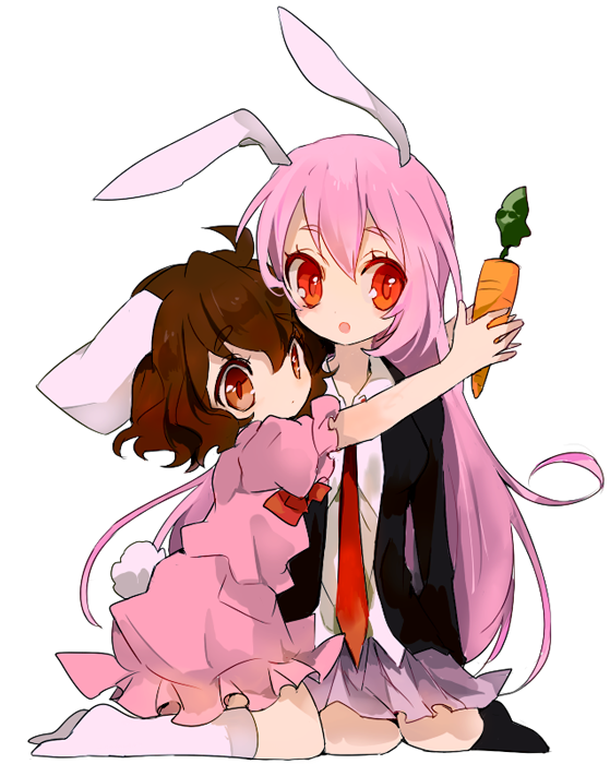 reisen udongein inaba and inaba tewi (touhou) drawn by amesawa_mokke