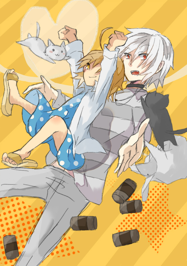 accelerator and last order (toaru majutsu no index) drawn by hirai_(kagamine)