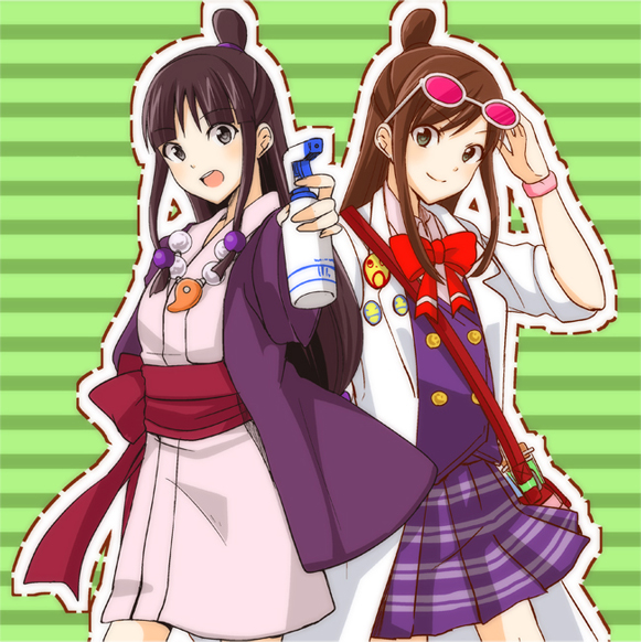 maya fey and ema skye (ace attorney and 1 more) drawn by kisaragi_ichigo