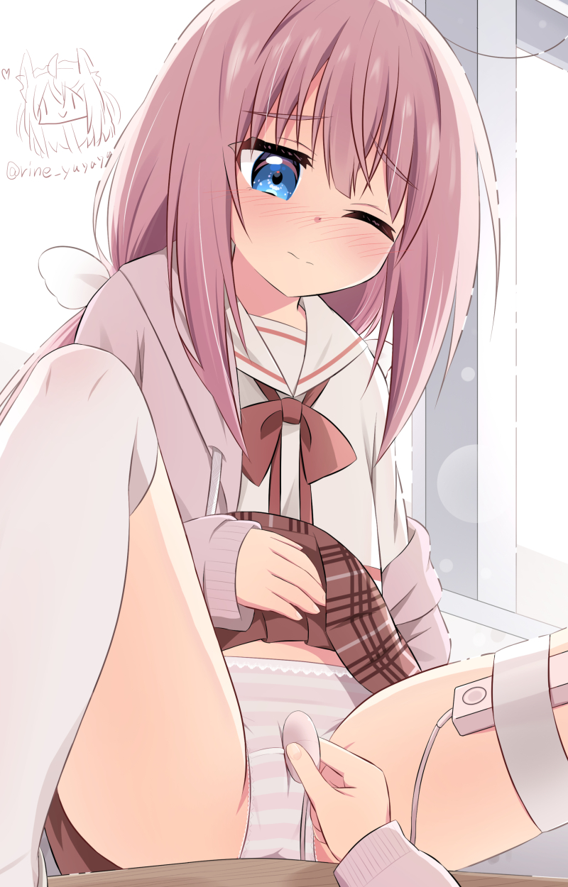 blonde dog girl (original) drawn by ri-net