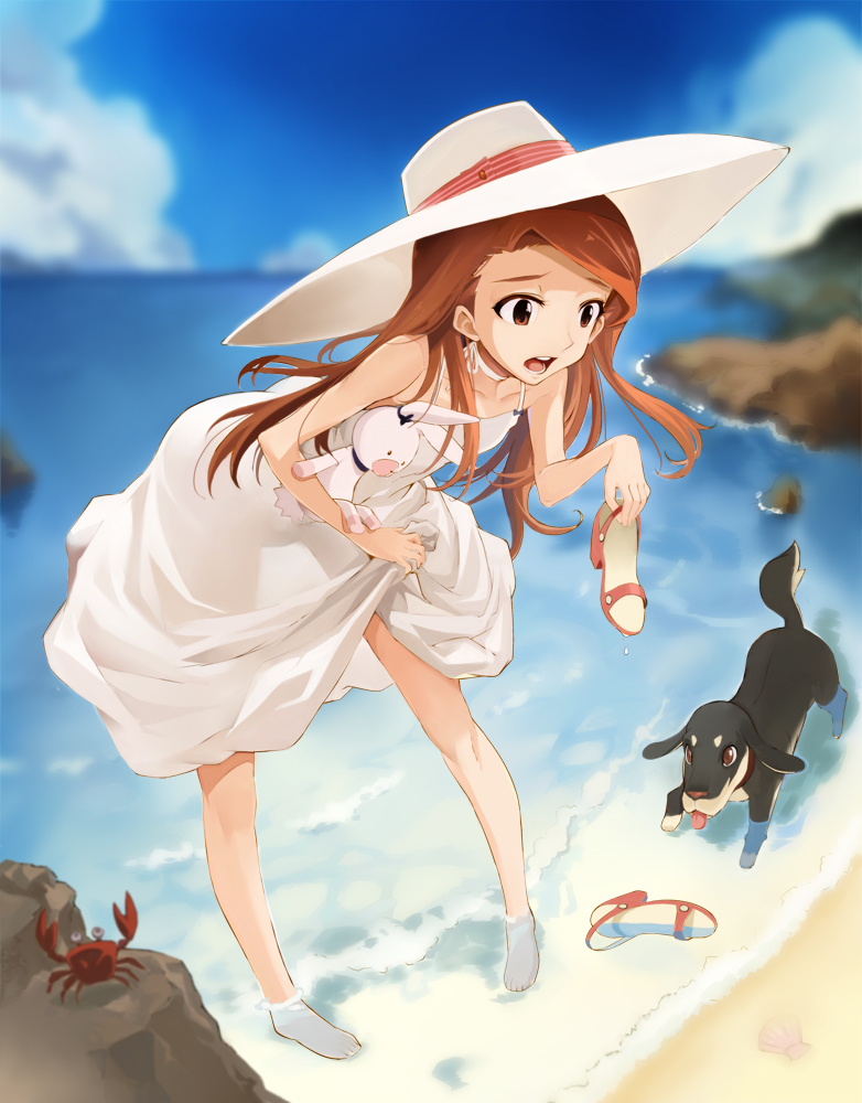 minase iori and usa-chan (idolmaster) drawn by miyo_(13th_floor)