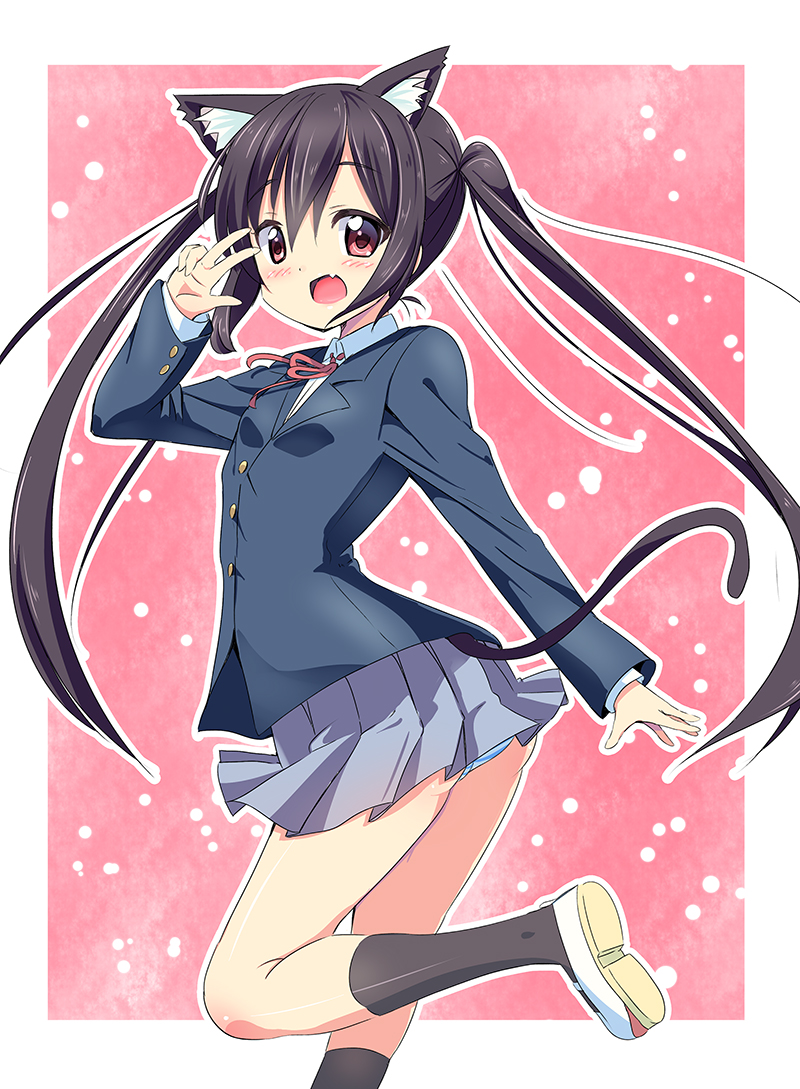 nakano azusa (k-on!) drawn by kurou_(quadruple_zero)