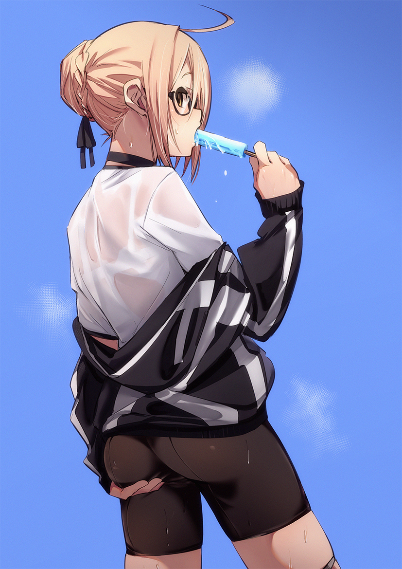 artoria pendragon and mysterious heroine x alter (fate and 1 more) drawn by fu-ta