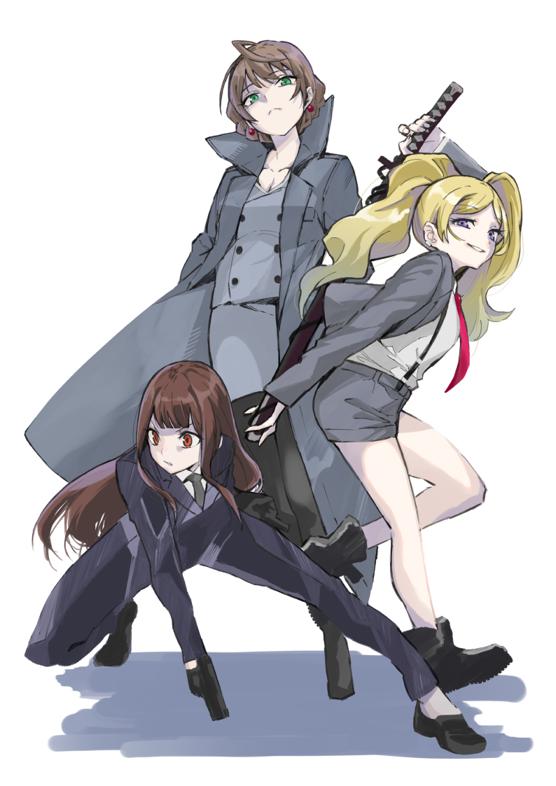 tanaka kotoha, sakuramori kaori, and emily stewart (idolmaster and 1 more) drawn by mitogawawataru