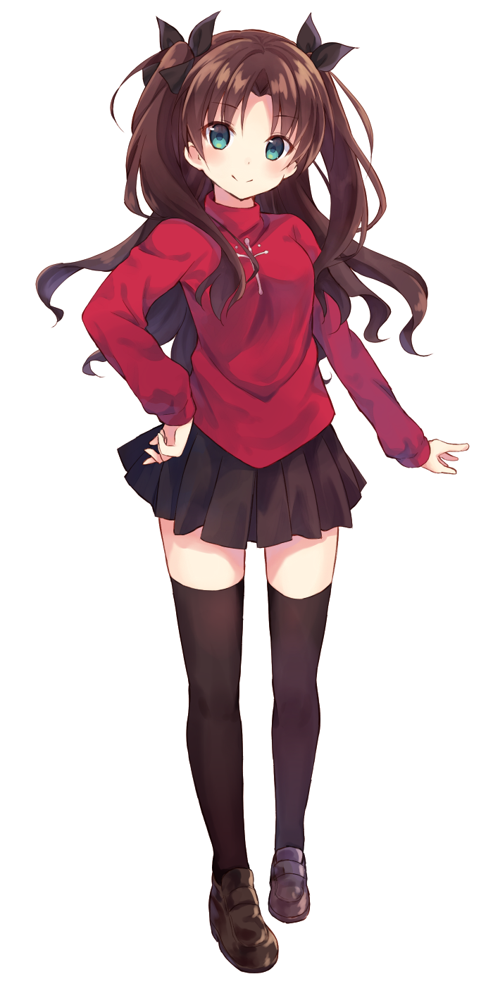 tohsaka rin (fate and 1 more) drawn by nonono_(nononotea)
