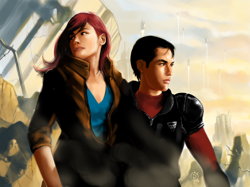 stick bernard, inbit, and aisha (robotech and 2 more) drawn by rosh_faizal
