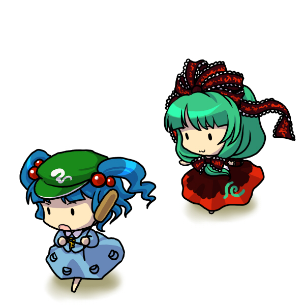 kawashiro nitori and kagiyama hina (touhou) drawn by socha