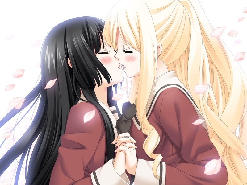 shitogi eris and kirishima shizuku (sono hanabira ni kuchizuke wo) drawn by kani_biimu