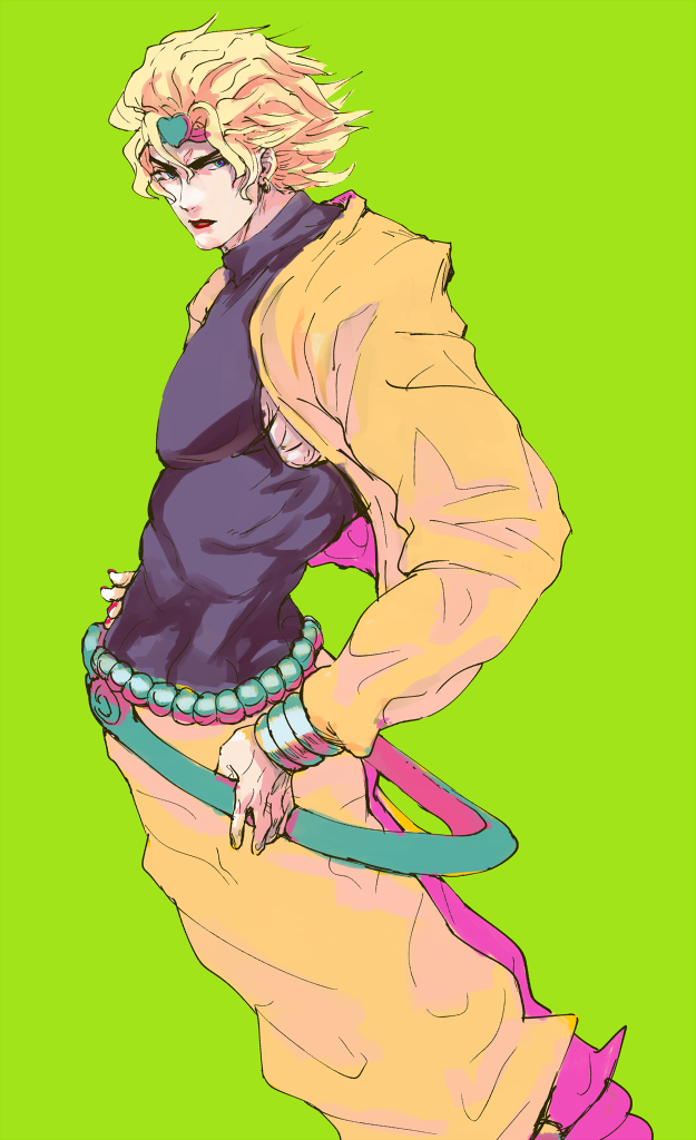 dio brando (jojo no kimyou na bouken and 1 more) drawn by ogros