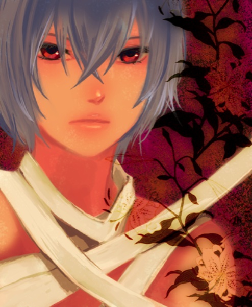 ayanami rei (neon genesis evangelion) drawn by harumi_chihiro