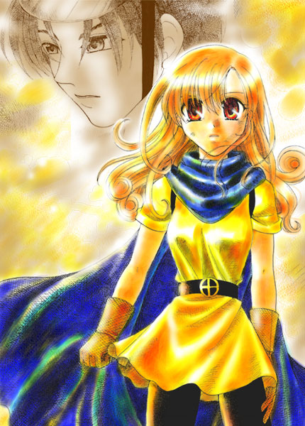 alena and clift (dragon quest and 1 more) drawn by kuruno_nekomata