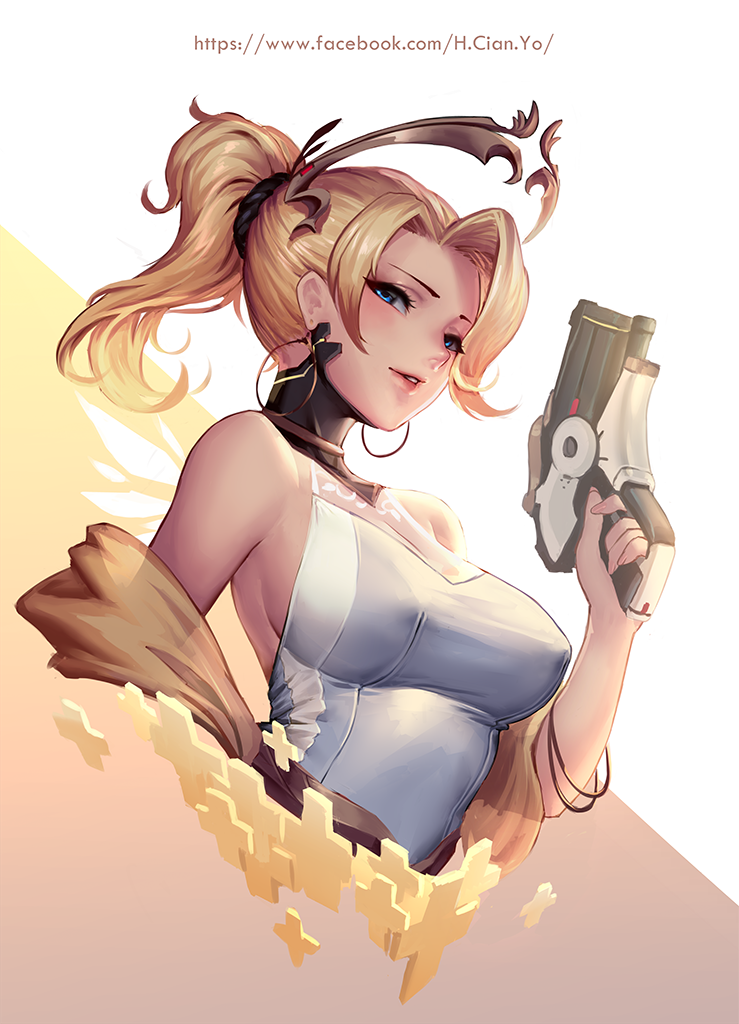 mercy (overwatch and 1 more) drawn by cian_yo