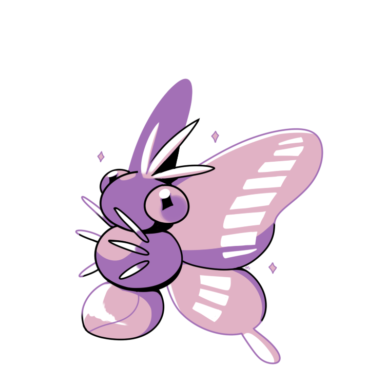 venomoth (pokemon and 1 more) drawn by rumwik