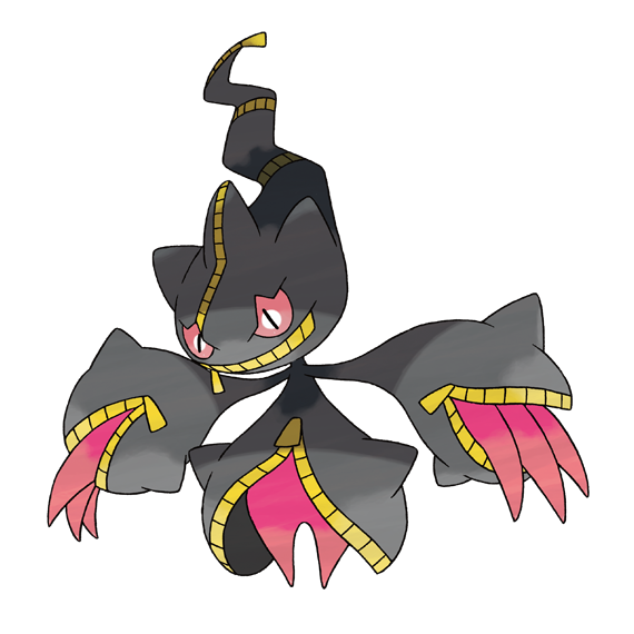 banette and mega banette (pokemon and 1 more) drawn by sugimori_ken