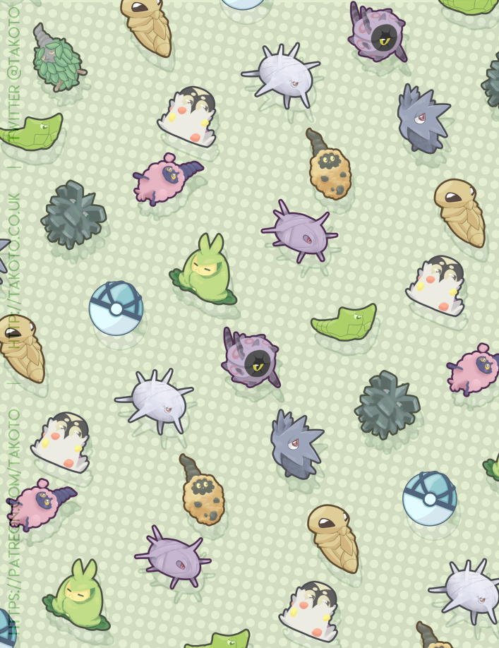 swadloon, metapod, kakuna, burmy, pineco, and 5 more (pokemon) drawn by takoto