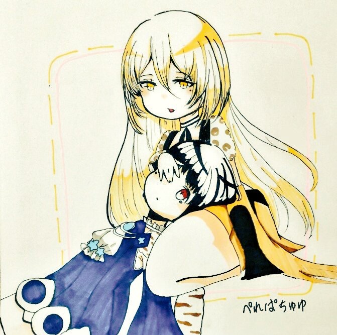 lapis lazuline and calamity mary (mahou shoujo ikusei keikaku and 2 more) drawn by pere_pachipachi