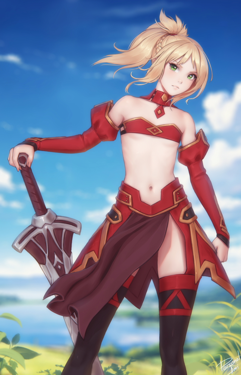 mordred (fate and 1 more) drawn by personal_ami