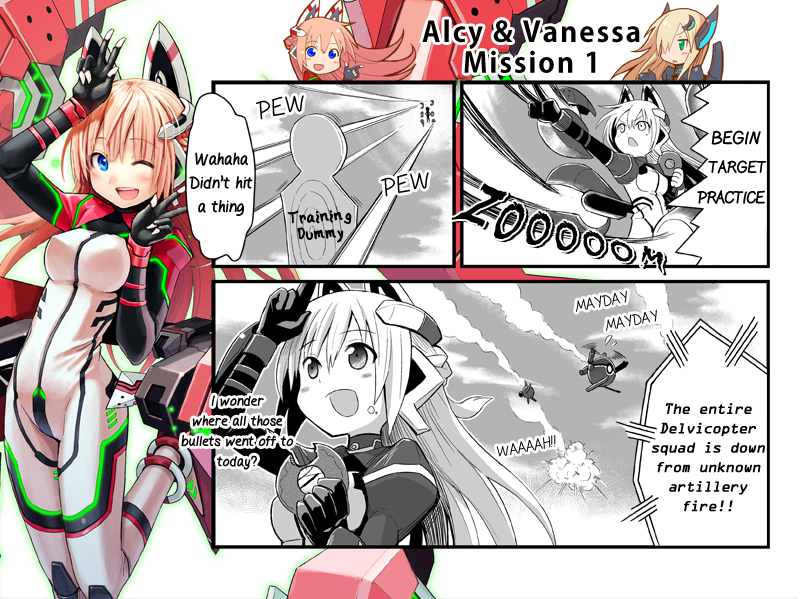 vanessa batros and alcy rivette (cosmic break) drawn by morizo_cs
