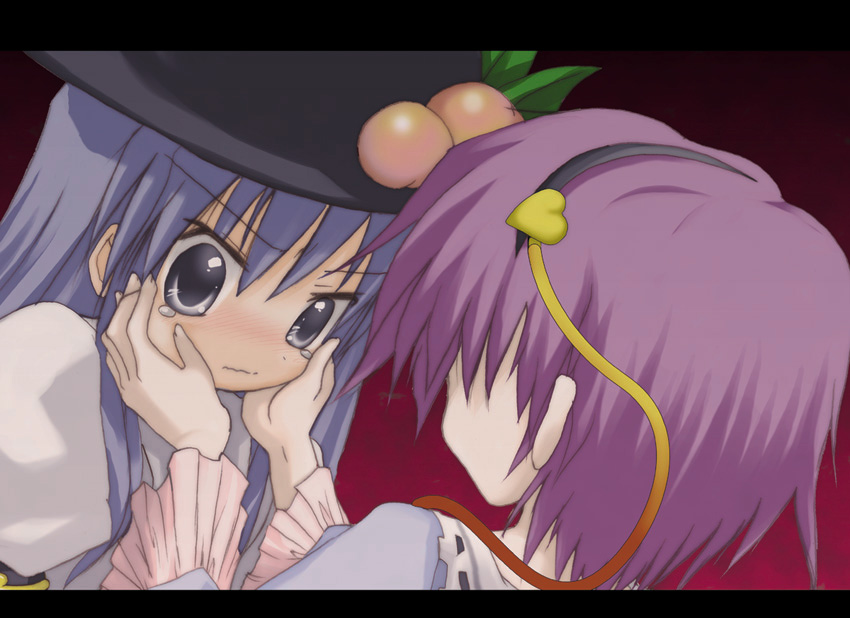 komeiji satori and hinanawi tenshi (touhou) drawn by izumi_yukiru