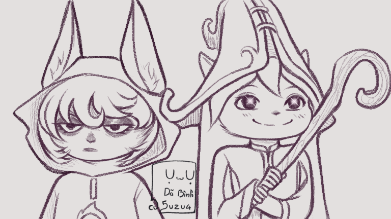 lulu and vex (original and 4 more) drawn by 5uzu4