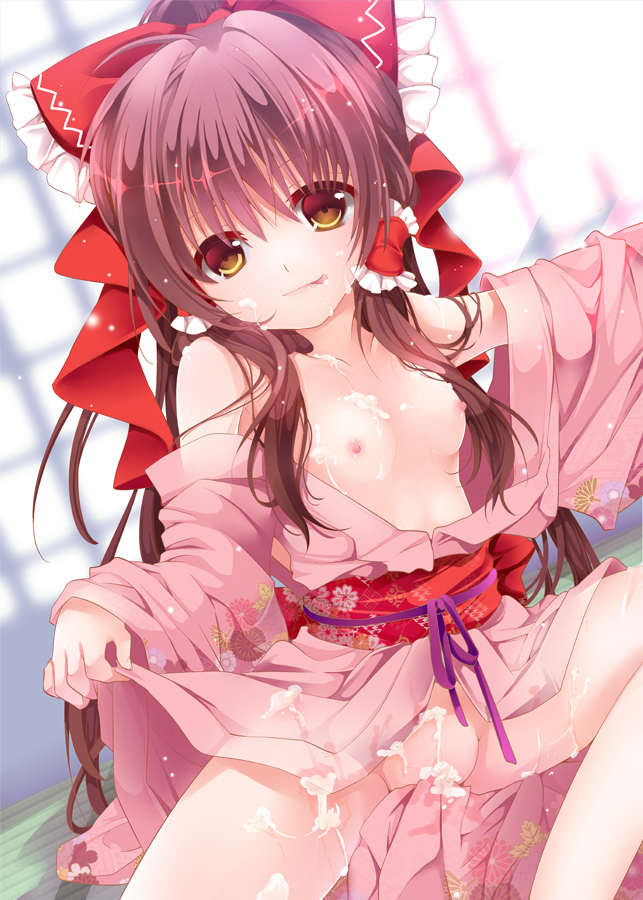 hakurei reimu (touhou) drawn by yanagise