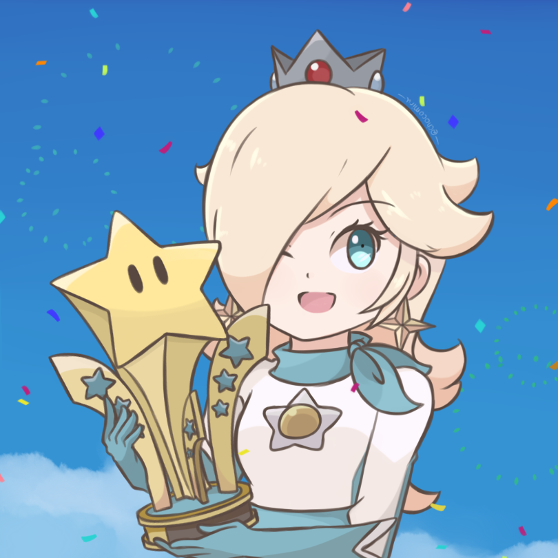 rosalina and biker rosalina (mario and 2 more) drawn by chocomiru
