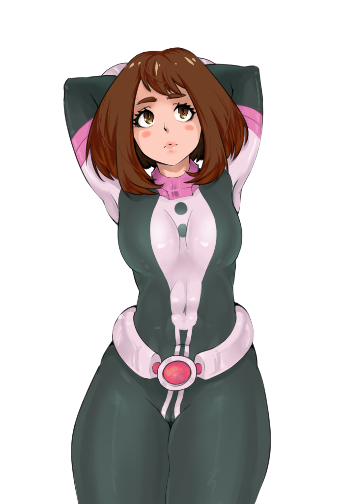 uraraka ochaco (boku no hero academia) drawn by urumi_(urumi00)
